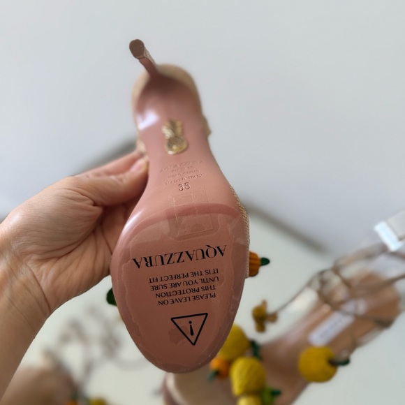 New Aquazzura Citrus Punch Sandals 105mm 35 $1,150 - Picture 13 of 13